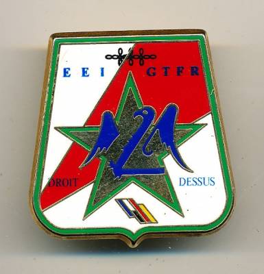 Abzeichen Frankreich 2. Escadron, 3. Husarenregiment IMMENDINGEN, SFOR Bosnien 2000, Boussemart